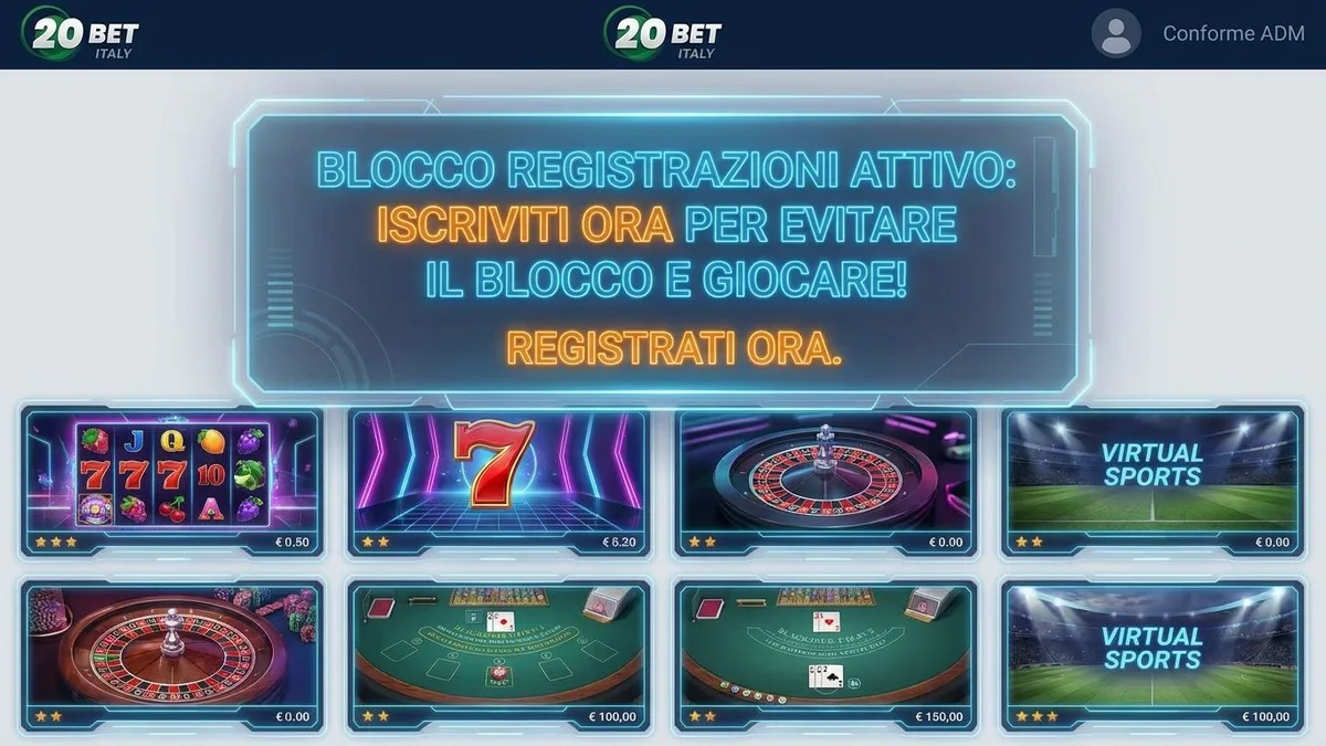 Registrazione con bonus